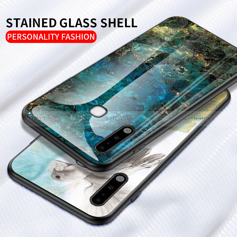 Handyhülle Silikon Hülle Rahmen Schutzhülle Spiegel Modisch Muster für Samsung Galaxy A70E