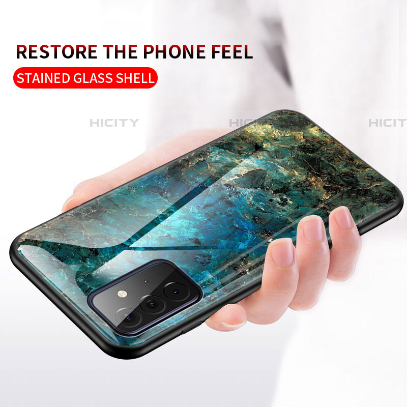 Handyhülle Silikon Hülle Rahmen Schutzhülle Spiegel Modisch Muster für Samsung Galaxy A72 4G