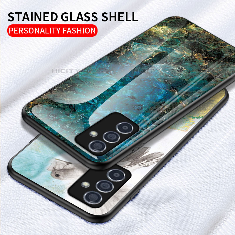 Handyhülle Silikon Hülle Rahmen Schutzhülle Spiegel Modisch Muster für Samsung Galaxy A82 5G groß