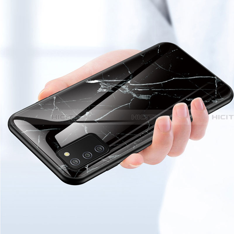 Handyhülle Silikon Hülle Rahmen Schutzhülle Spiegel Modisch Muster für Samsung Galaxy F02S SM-E025F groß