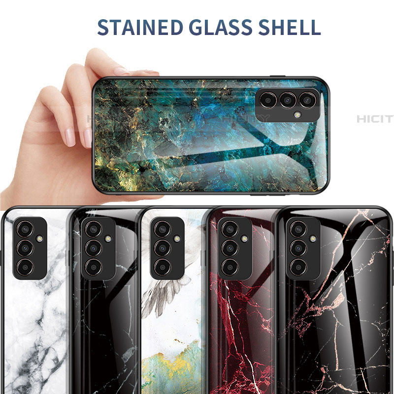 Handyhülle Silikon Hülle Rahmen Schutzhülle Spiegel Modisch Muster für Samsung Galaxy F13 4G groß