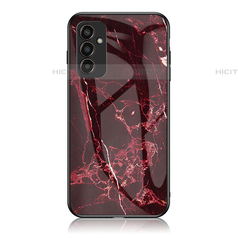 Handyhülle Silikon Hülle Rahmen Schutzhülle Spiegel Modisch Muster für Samsung Galaxy F13 4G Rot