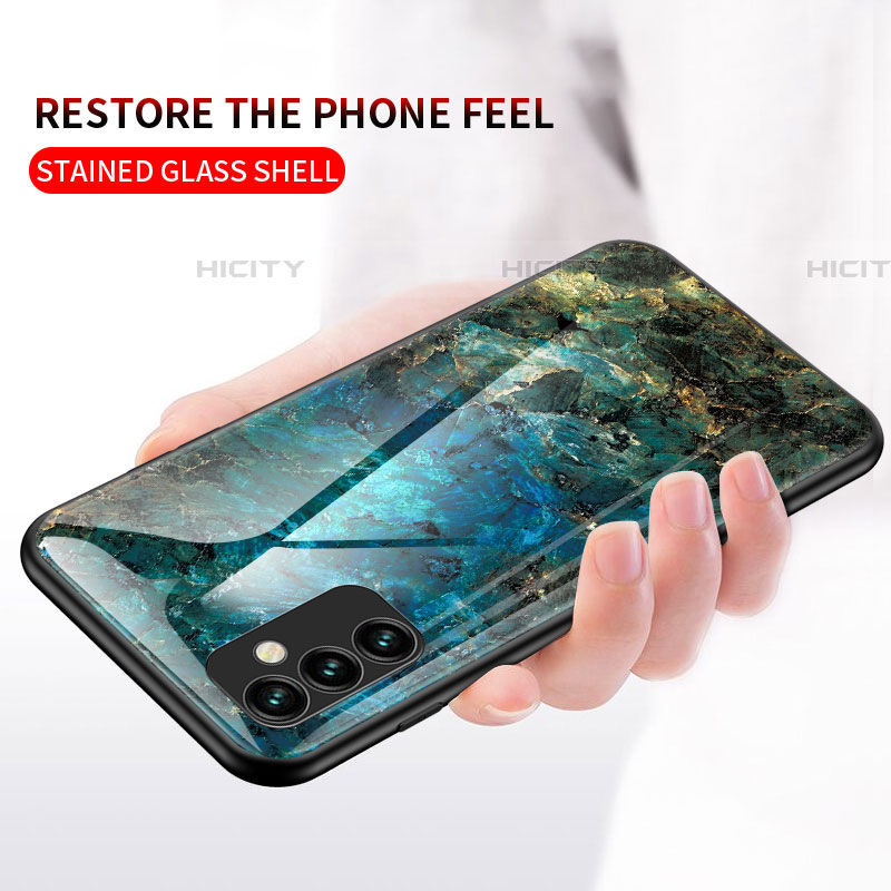 Handyhülle Silikon Hülle Rahmen Schutzhülle Spiegel Modisch Muster für Samsung Galaxy F23 5G groß