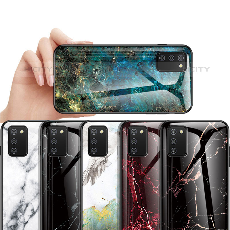 Handyhülle Silikon Hülle Rahmen Schutzhülle Spiegel Modisch Muster für Samsung Galaxy M02s