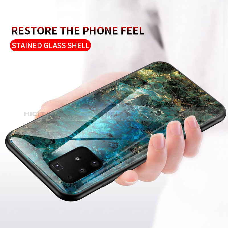 Handyhülle Silikon Hülle Rahmen Schutzhülle Spiegel Modisch Muster für Samsung Galaxy S10 Lite