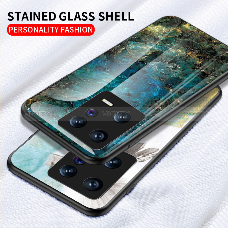 Handyhülle Silikon Hülle Rahmen Schutzhülle Spiegel Modisch Muster für Xiaomi Mi 13 5G groß