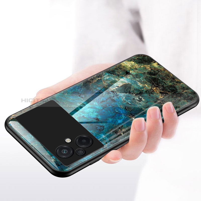 Handyhülle Silikon Hülle Rahmen Schutzhülle Spiegel Modisch Muster für Xiaomi Poco M5 4G groß