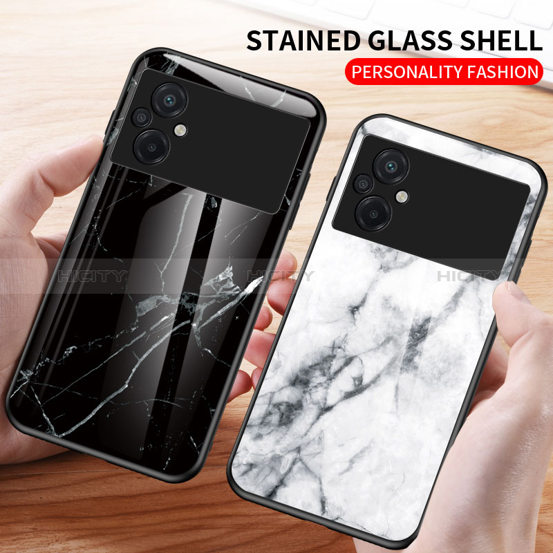 Handyhülle Silikon Hülle Rahmen Schutzhülle Spiegel Modisch Muster für Xiaomi Poco M5 4G groß
