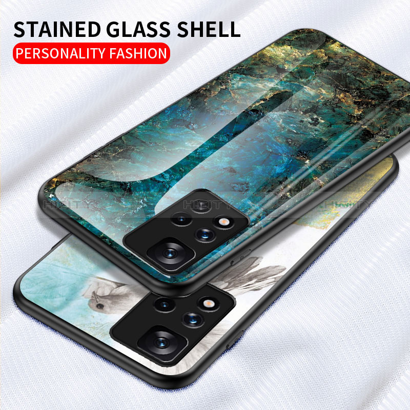 Handyhülle Silikon Hülle Rahmen Schutzhülle Spiegel Modisch Muster für Xiaomi Poco X4 NFC