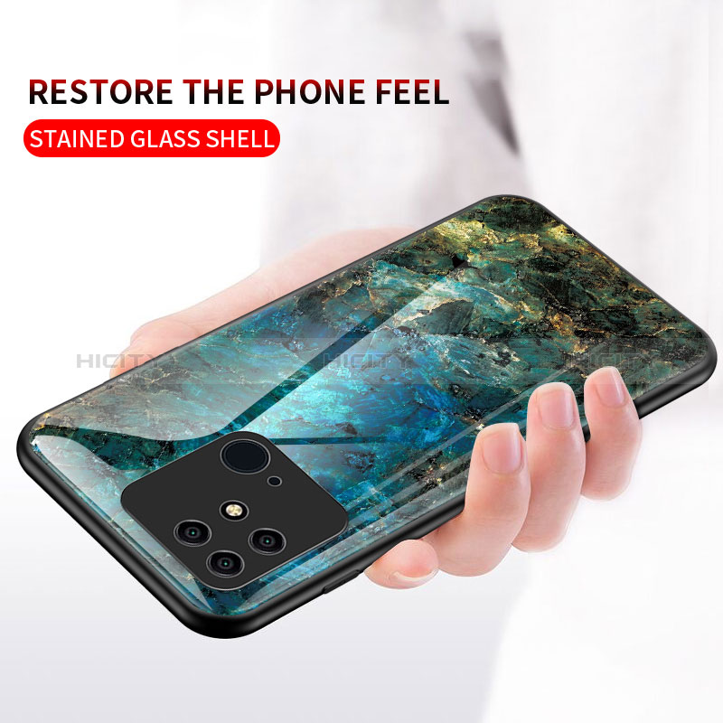 Handyhülle Silikon Hülle Rahmen Schutzhülle Spiegel Modisch Muster für Xiaomi Redmi 10 India