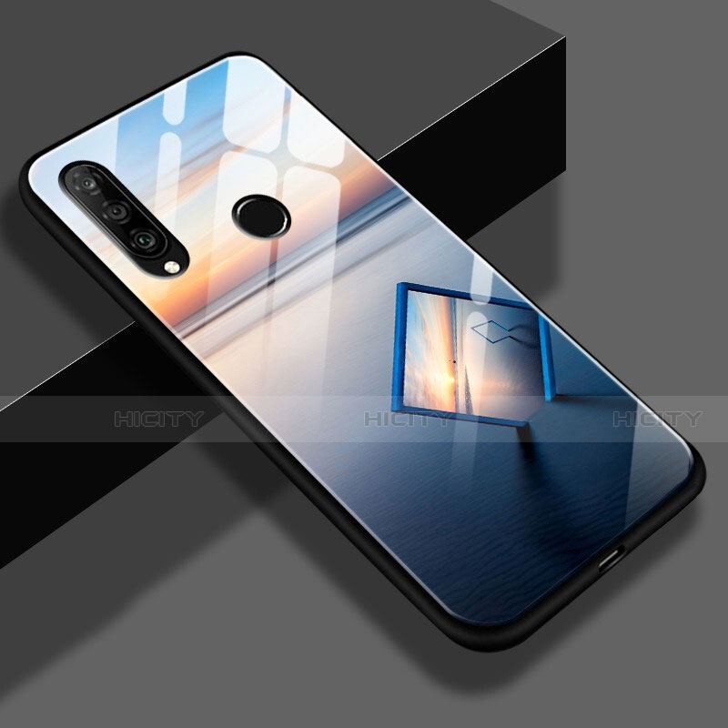 Handyhülle Silikon Hülle Rahmen Schutzhülle Spiegel Modisch Muster K01 für Huawei Nova 4e groß
