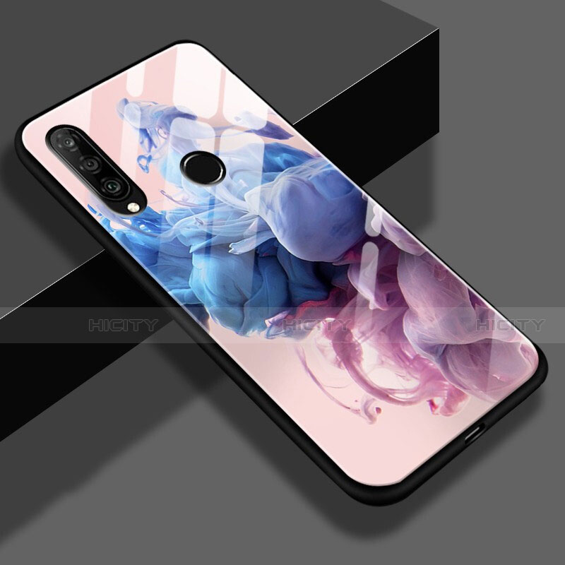 Handyhülle Silikon Hülle Rahmen Schutzhülle Spiegel Modisch Muster K01 für Huawei P30 Lite New Edition groß