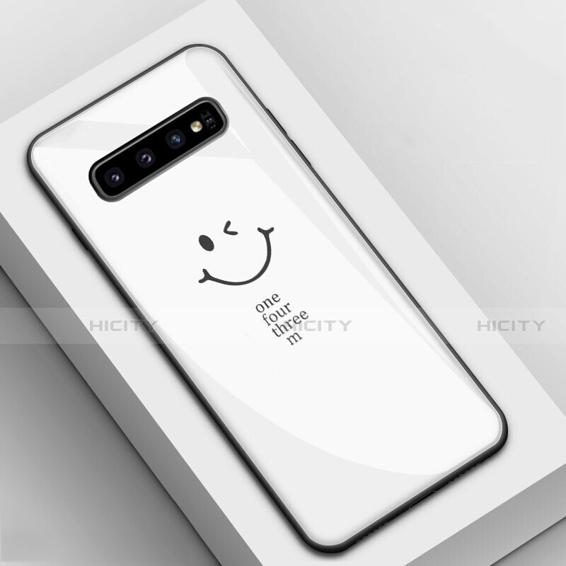 Handyhülle Silikon Hülle Rahmen Schutzhülle Spiegel Modisch Muster K01 für Samsung Galaxy S10