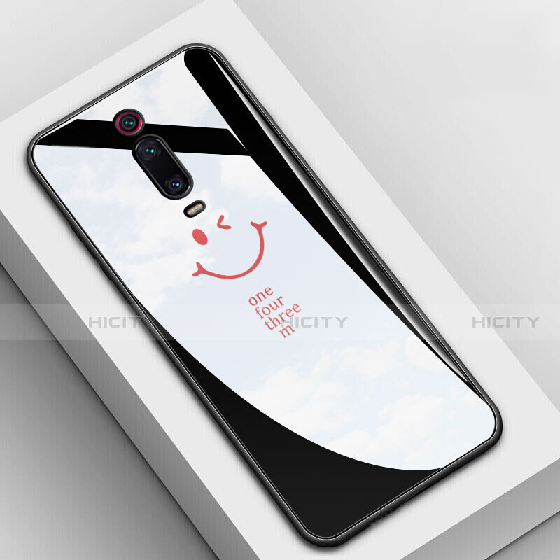 Handyhülle Silikon Hülle Rahmen Schutzhülle Spiegel Modisch Muster K03 für Xiaomi Redmi K20 Pro Schwarz Plus