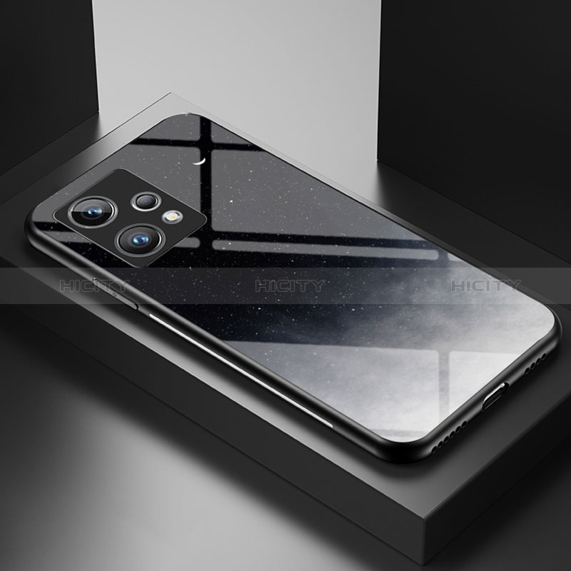 Handyhülle Silikon Hülle Rahmen Schutzhülle Spiegel Modisch Muster LS1 für Realme 9 Pro+ Plus 5G Grau