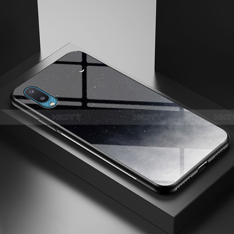 Handyhülle Silikon Hülle Rahmen Schutzhülle Spiegel Modisch Muster LS1 für Samsung Galaxy A02 groß