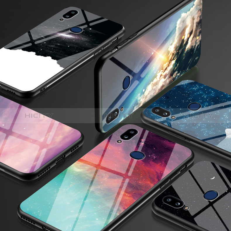 Handyhülle Silikon Hülle Rahmen Schutzhülle Spiegel Modisch Muster LS1 für Samsung Galaxy A10s groß