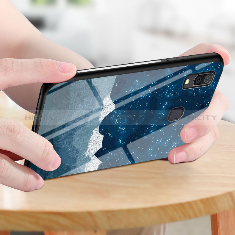 Handyhülle Silikon Hülle Rahmen Schutzhülle Spiegel Modisch Muster LS1 für Samsung Galaxy A30