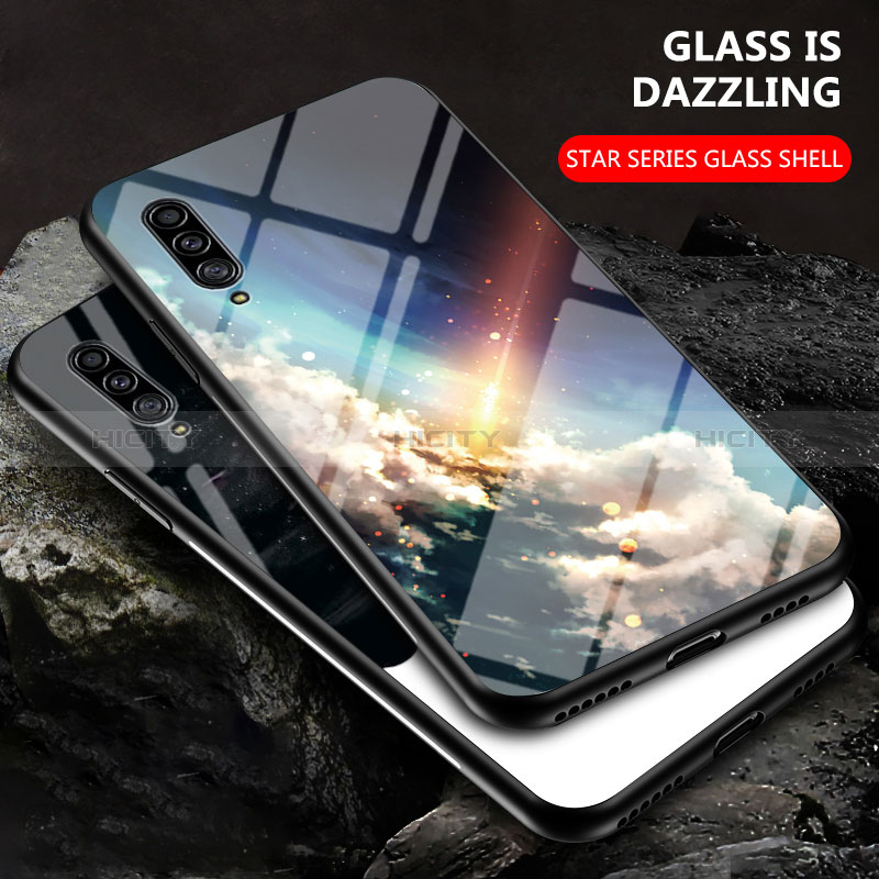 Handyhülle Silikon Hülle Rahmen Schutzhülle Spiegel Modisch Muster LS1 für Samsung Galaxy A90 5G groß
