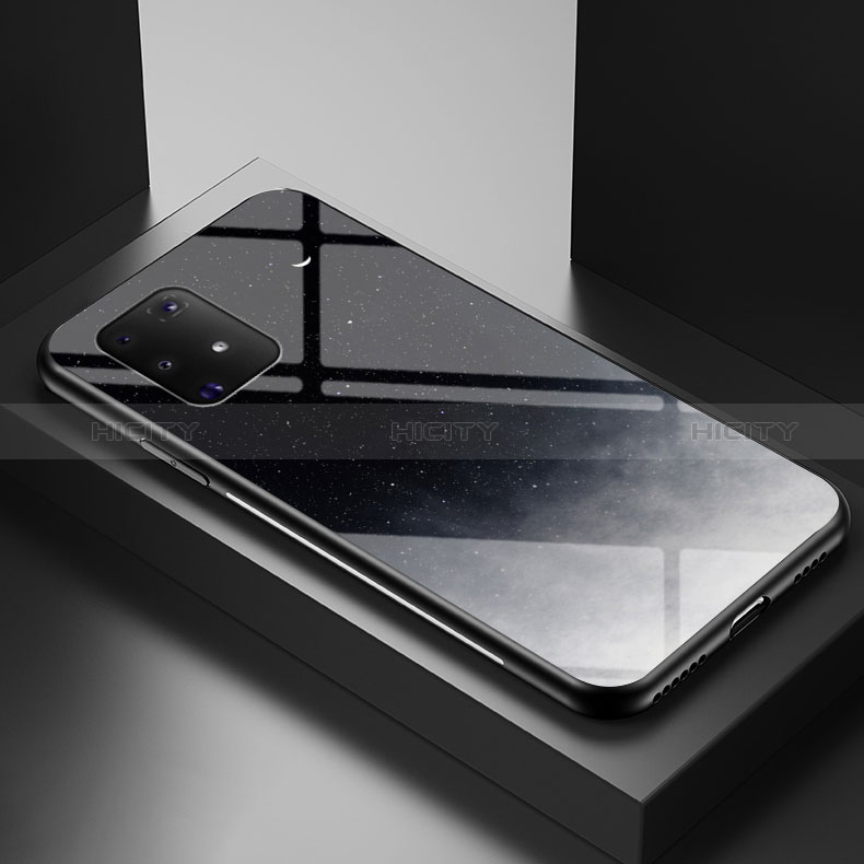 Handyhülle Silikon Hülle Rahmen Schutzhülle Spiegel Modisch Muster LS1 für Samsung Galaxy A91 groß