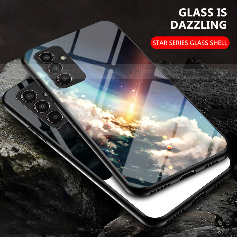 Handyhülle Silikon Hülle Rahmen Schutzhülle Spiegel Modisch Muster LS1 für Samsung Galaxy F13 4G