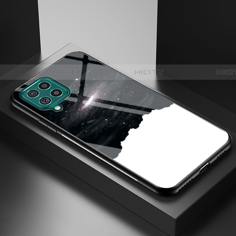 Handyhülle Silikon Hülle Rahmen Schutzhülle Spiegel Modisch Muster LS1 für Samsung Galaxy F62 5G groß