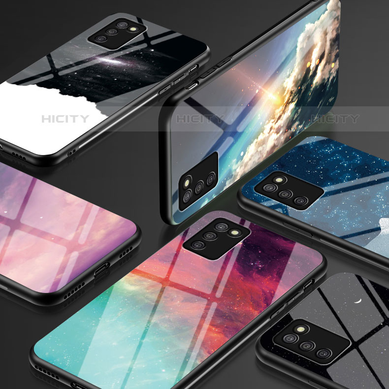 Handyhülle Silikon Hülle Rahmen Schutzhülle Spiegel Modisch Muster LS1 für Samsung Galaxy M02s groß