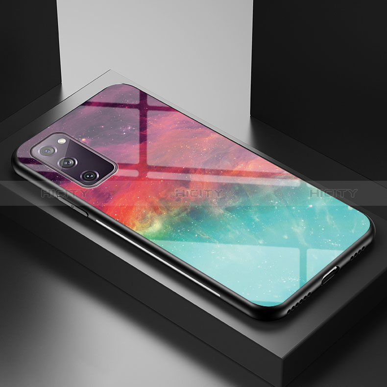 Handyhülle Silikon Hülle Rahmen Schutzhülle Spiegel Modisch Muster LS1 für Samsung Galaxy S20 Lite 5G groß
