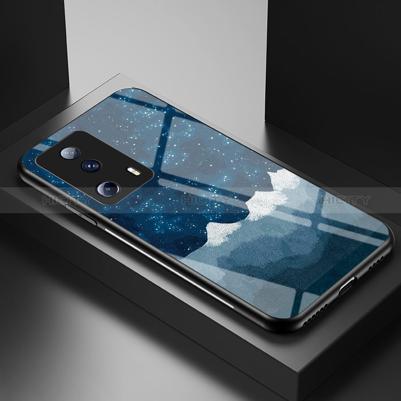 Handyhülle Silikon Hülle Rahmen Schutzhülle Spiegel Modisch Muster LS1 für Xiaomi Mi 12 Lite NE 5G Blau Plus