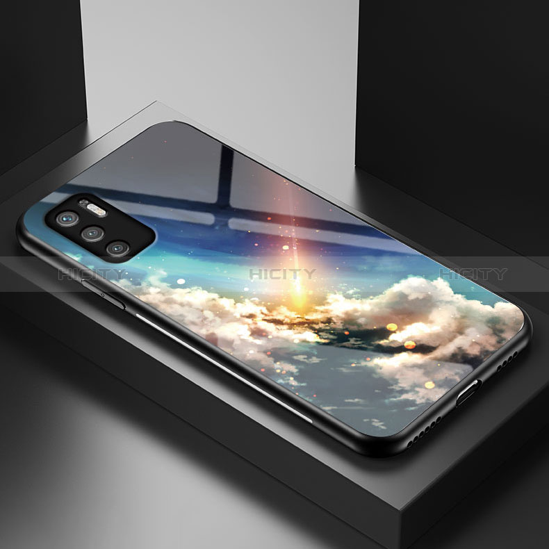 Handyhülle Silikon Hülle Rahmen Schutzhülle Spiegel Modisch Muster LS1 für Xiaomi POCO M3 Pro 5G groß