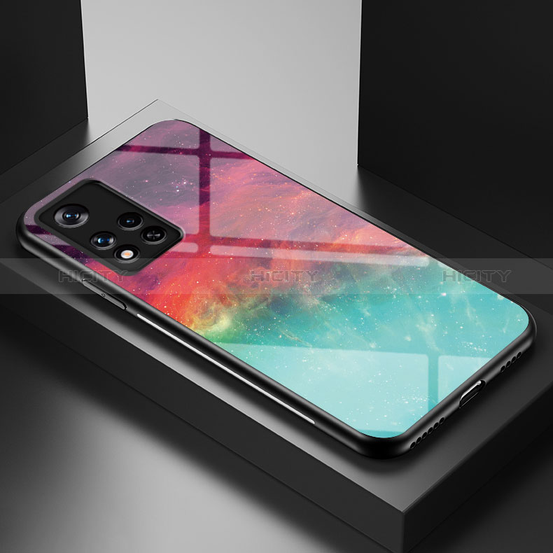 Handyhülle Silikon Hülle Rahmen Schutzhülle Spiegel Modisch Muster LS1 für Xiaomi Poco M4 Pro 5G