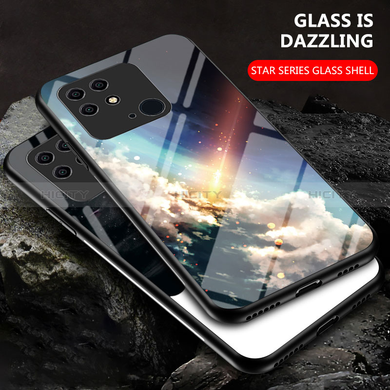 Handyhülle Silikon Hülle Rahmen Schutzhülle Spiegel Modisch Muster LS1 für Xiaomi Redmi 10C 4G groß