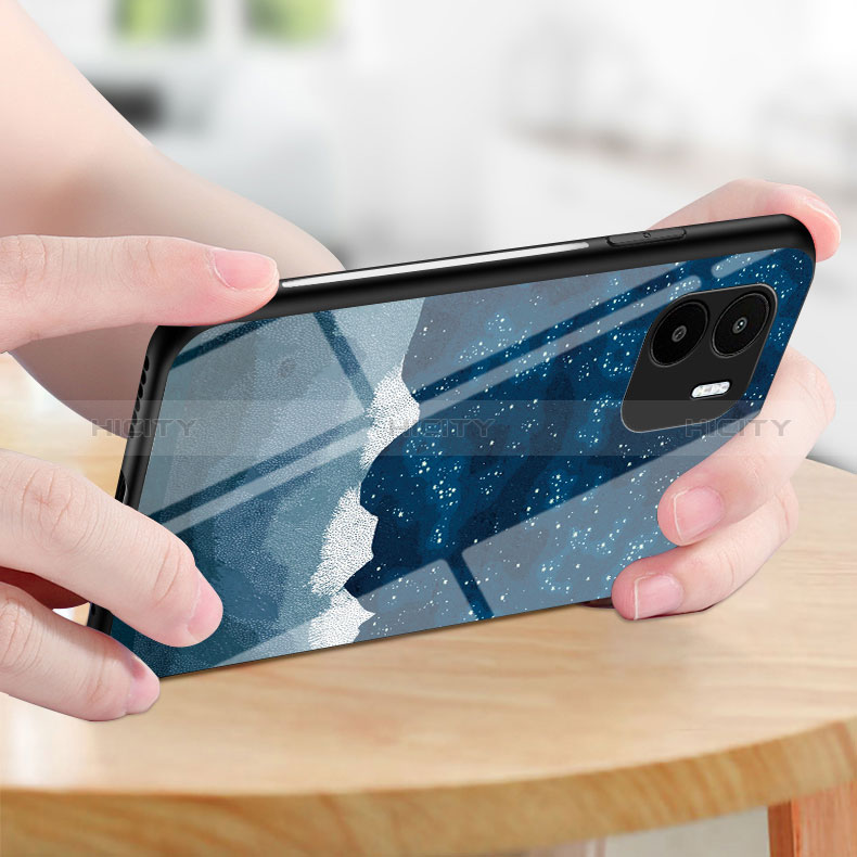 Handyhülle Silikon Hülle Rahmen Schutzhülle Spiegel Modisch Muster LS1 für Xiaomi Redmi A1 groß