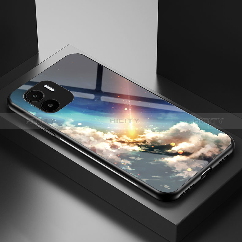 Handyhülle Silikon Hülle Rahmen Schutzhülle Spiegel Modisch Muster LS1 für Xiaomi Redmi A2 Plus