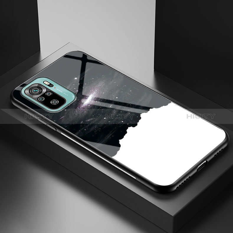 Handyhülle Silikon Hülle Rahmen Schutzhülle Spiegel Modisch Muster LS1 für Xiaomi Redmi Note 10 4G