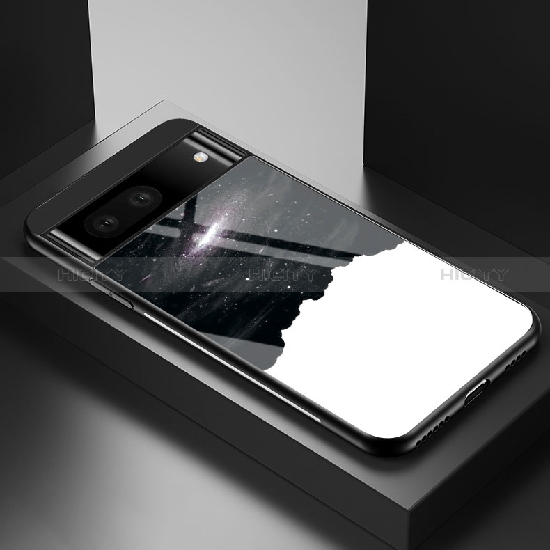 Handyhülle Silikon Hülle Rahmen Schutzhülle Spiegel Modisch Muster LS2 für Google Pixel 7a 5G groß