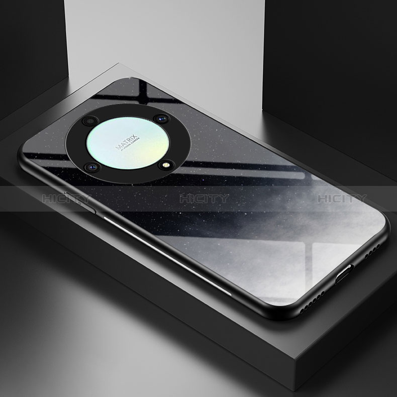Handyhülle Silikon Hülle Rahmen Schutzhülle Spiegel Modisch Muster LS2 für Huawei Honor X9a 5G