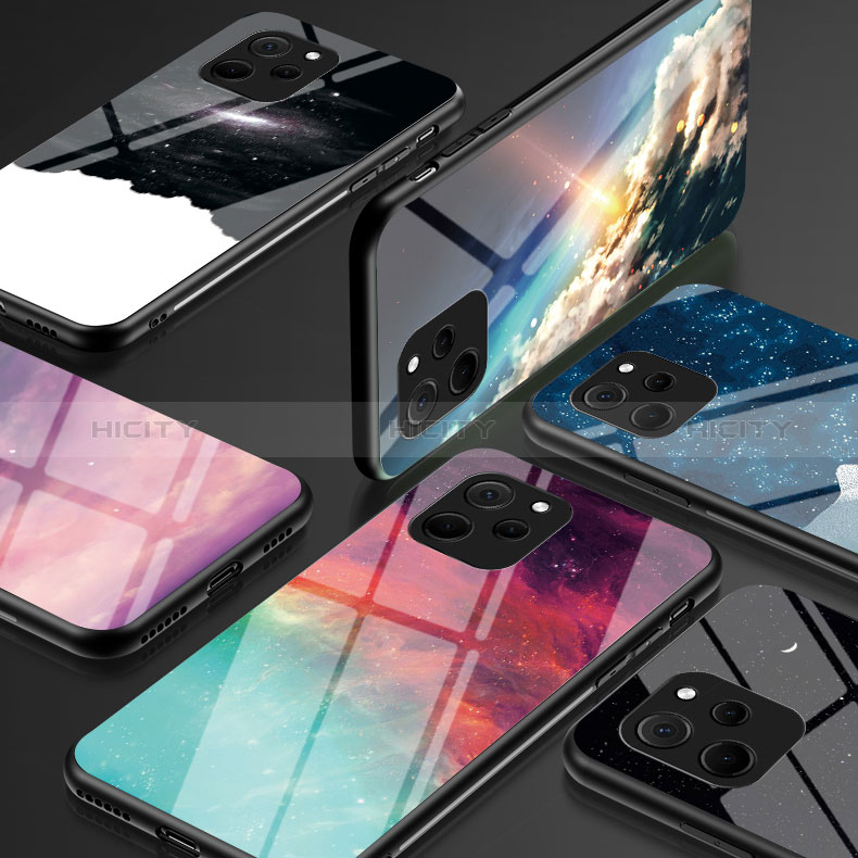 Handyhülle Silikon Hülle Rahmen Schutzhülle Spiegel Modisch Muster LS2 für Huawei Nova Y61 groß