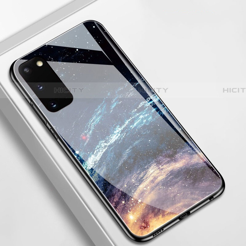 Handyhülle Silikon Hülle Rahmen Schutzhülle Spiegel Modisch Muster M01 für Samsung Galaxy S20 groß