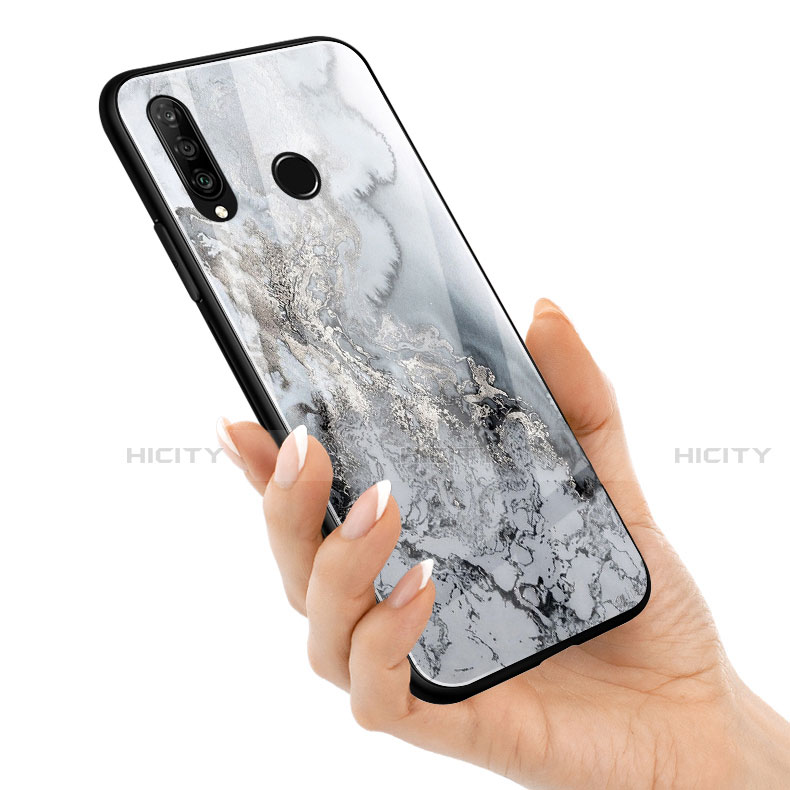 Handyhülle Silikon Hülle Rahmen Schutzhülle Spiegel Modisch Muster S01 für Huawei P30 Lite New Edition groß