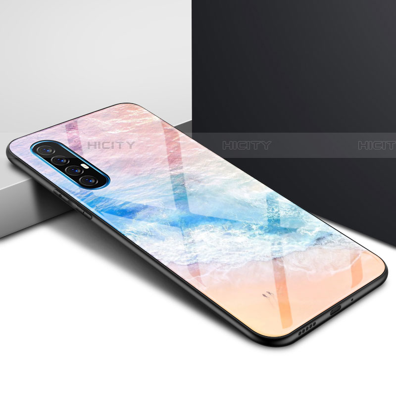 Handyhülle Silikon Hülle Rahmen Schutzhülle Spiegel Modisch Muster S01 für Oppo Reno3 Pro Bunt