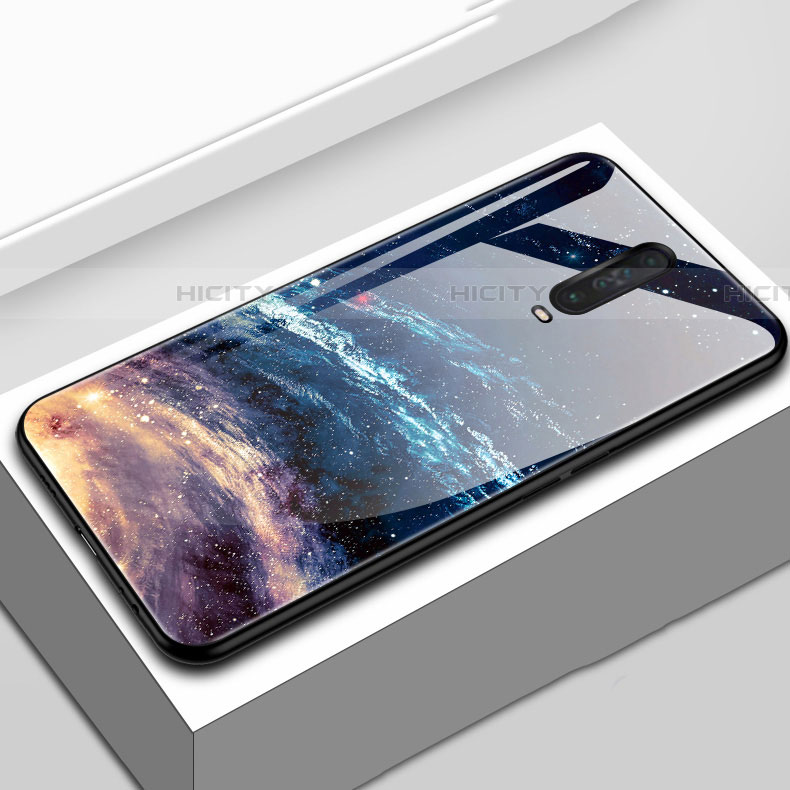 Handyhülle Silikon Hülle Rahmen Schutzhülle Spiegel Modisch Muster S02 für Xiaomi Poco X2 Braun