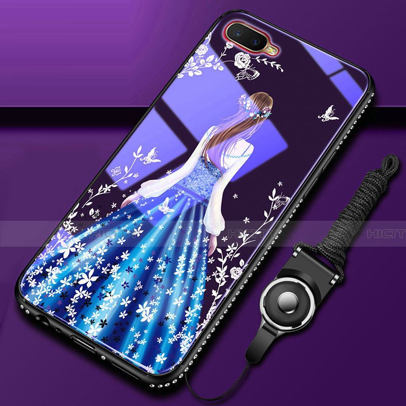 Handyhülle Silikon Hülle Rahmen Schutzhülle Spiegel Motiv Kleid Mädchen M01 für Oppo K1