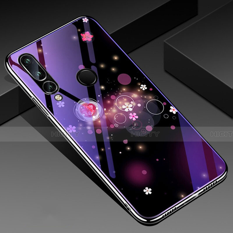 Handyhülle Silikon Hülle Rahmen Schutzhülle Spiegel Schmetterling K01 für Huawei Honor 20E Violett