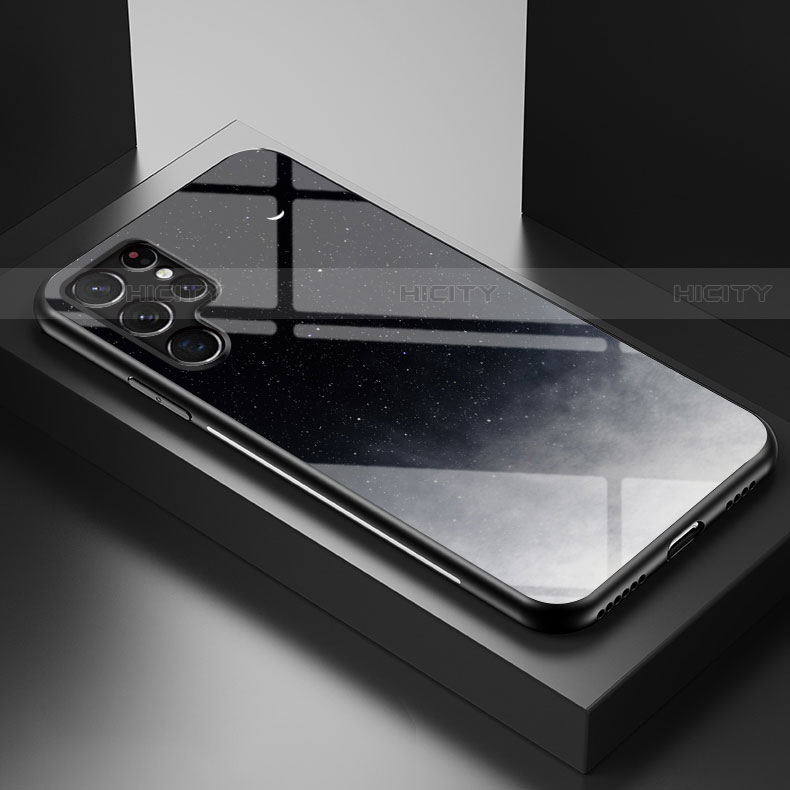 Handyhülle Silikon Hülle Rahmen Schutzhülle Spiegel Sternenhimmel S01 für Samsung Galaxy S21 Ultra 5G
