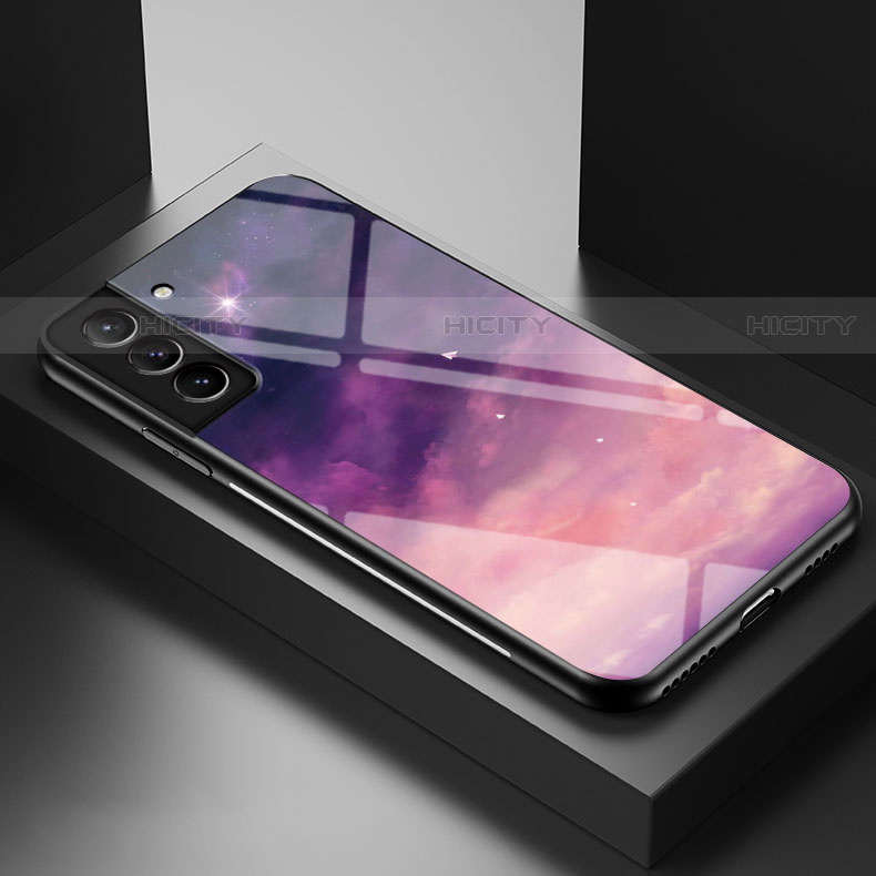 Handyhülle Silikon Hülle Rahmen Schutzhülle Spiegel Sternenhimmel S01 für Samsung Galaxy S23 5G