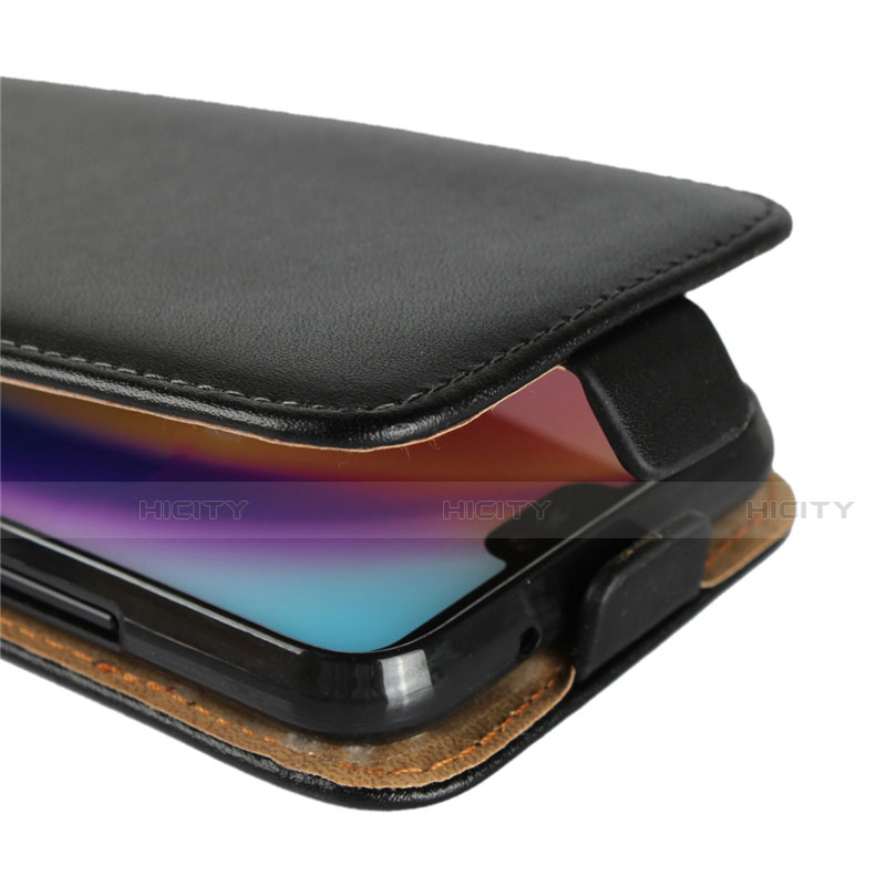 Handytasche Flip Schutzhülle Leder für Huawei Nova 3e Schwarz