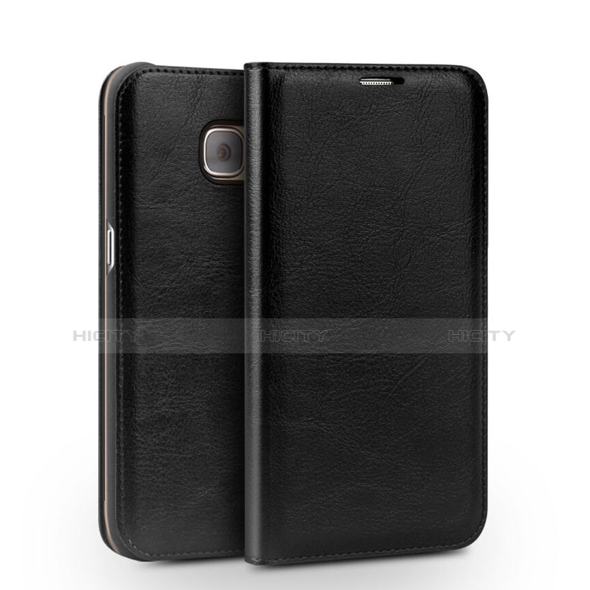 Handytasche Flip Schutzhülle Leder für Samsung Galaxy S7 Edge G935F Schwarz