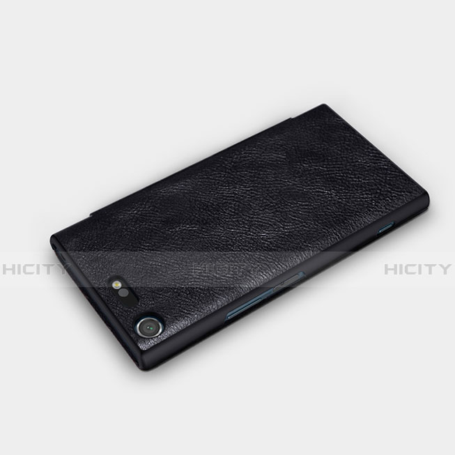 Handytasche Flip Schutzhülle Leder für Sony Xperia XZ Premium Schwarz