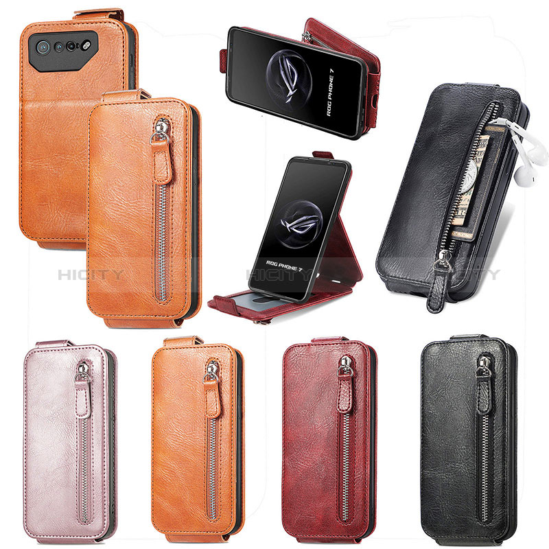 Handytasche Flip Schutzhülle Leder S01D für Asus ROG Phone 7